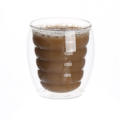 Hot sale Hollow double layer ripple coffee cups